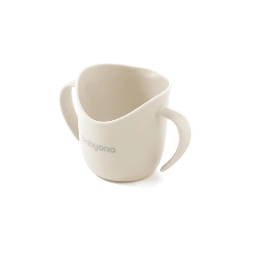 Babyono Lonček za učenje pitja Ergonomic Beige