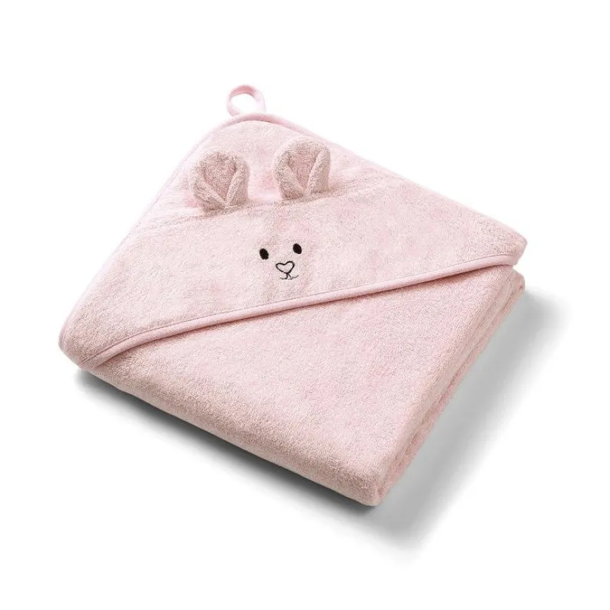 Babyono Brisača za dojenčka 100x100 cm Bambus Mouse Pink