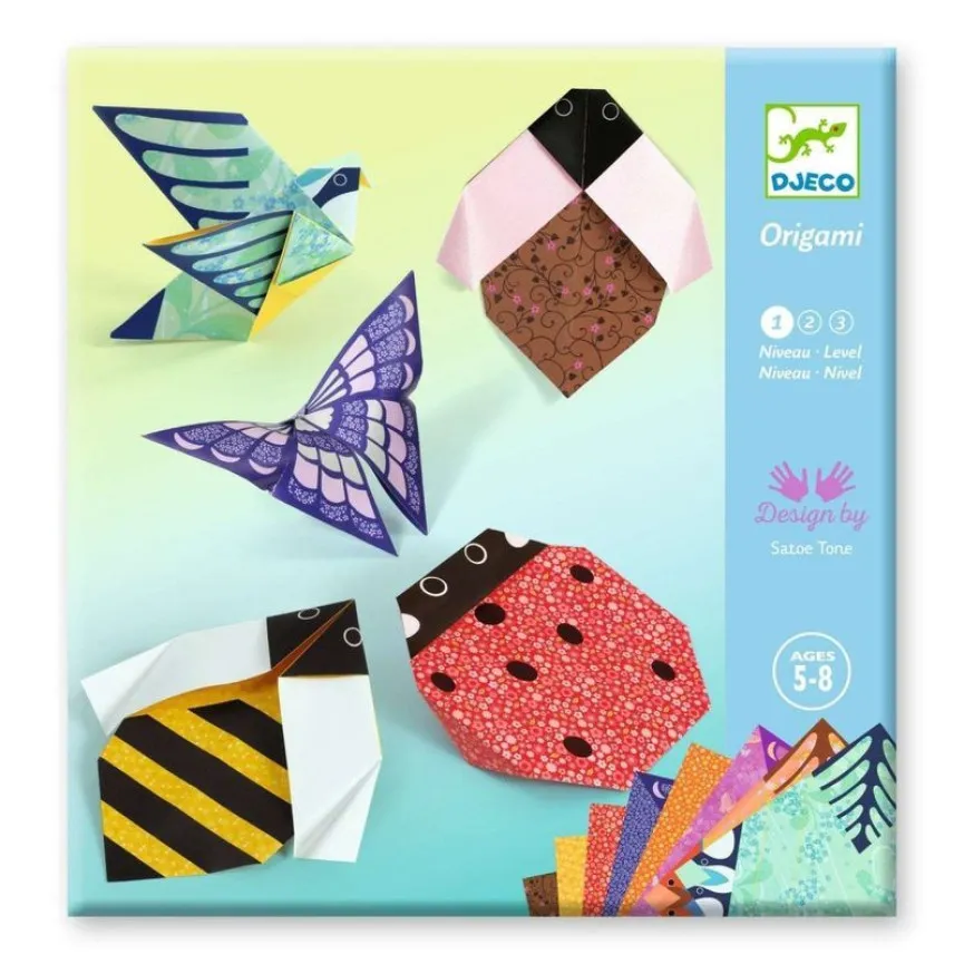 Djeco origami za otroke Garden – Kreativne igrače za fante in punčke