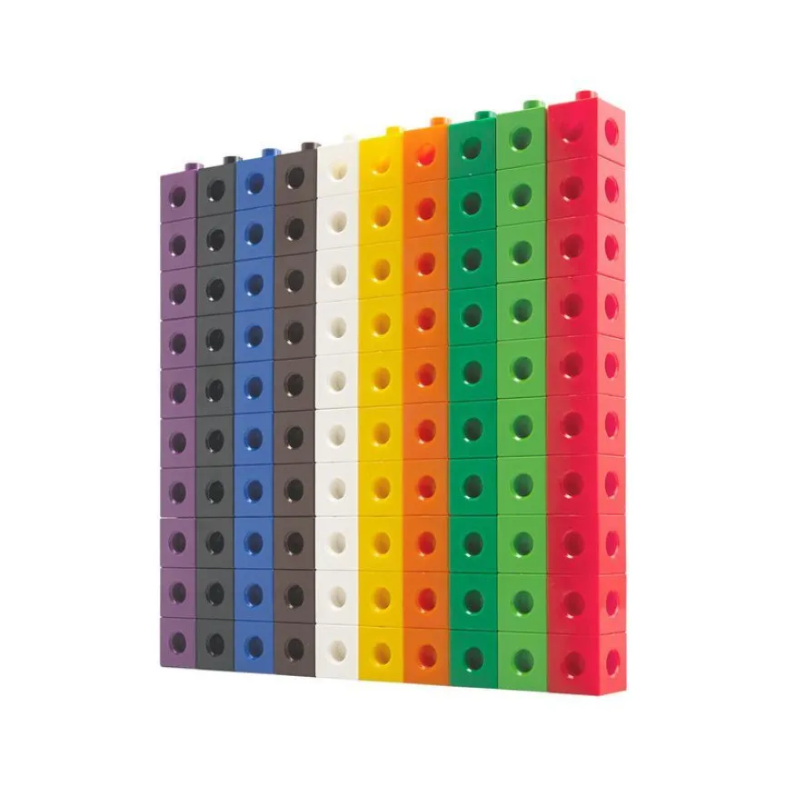 EDX Link kocke – 100 barvnih didaktičnih kock za matematiko