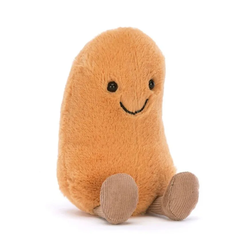 Jellycat Amuseables Bean – plišasta igrača fižol z rjavimi nogicami