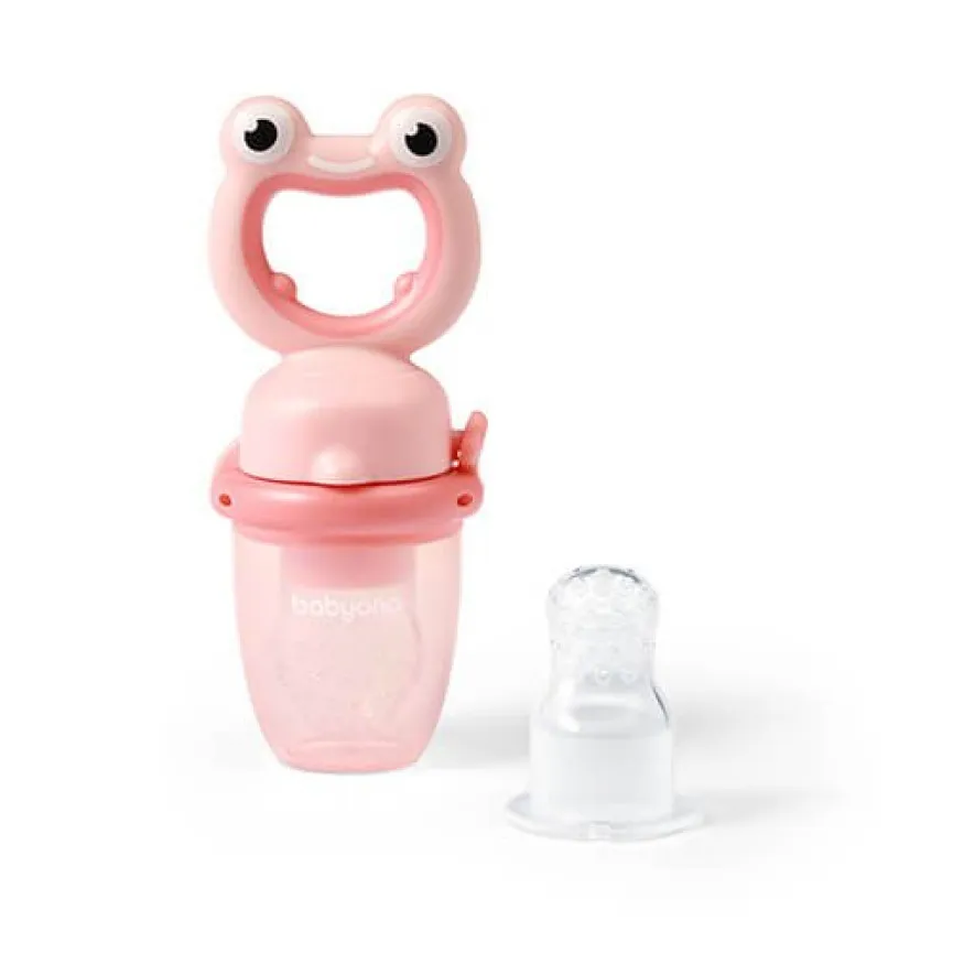 BABYONO Cucljalnik Žabica silikon