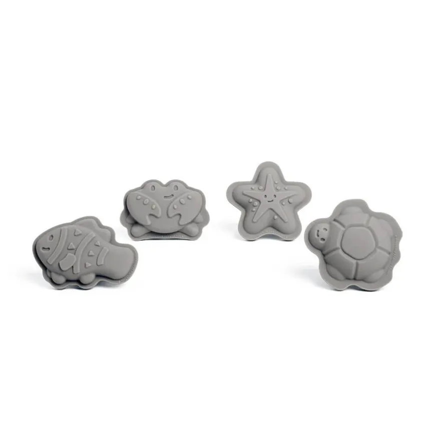 BIGJIGS Igrače za peskovnik Modelčki Silikon Stone Grey