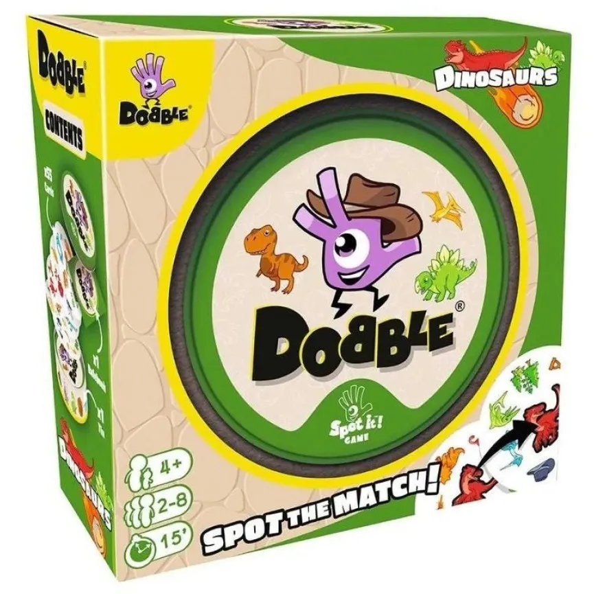 Dobble Dino družabna igra s kartami za otroke od 4 let