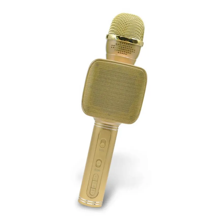FOREVER Otroški mikrofon z bluetooth zvočnikom BMS-400, zlata