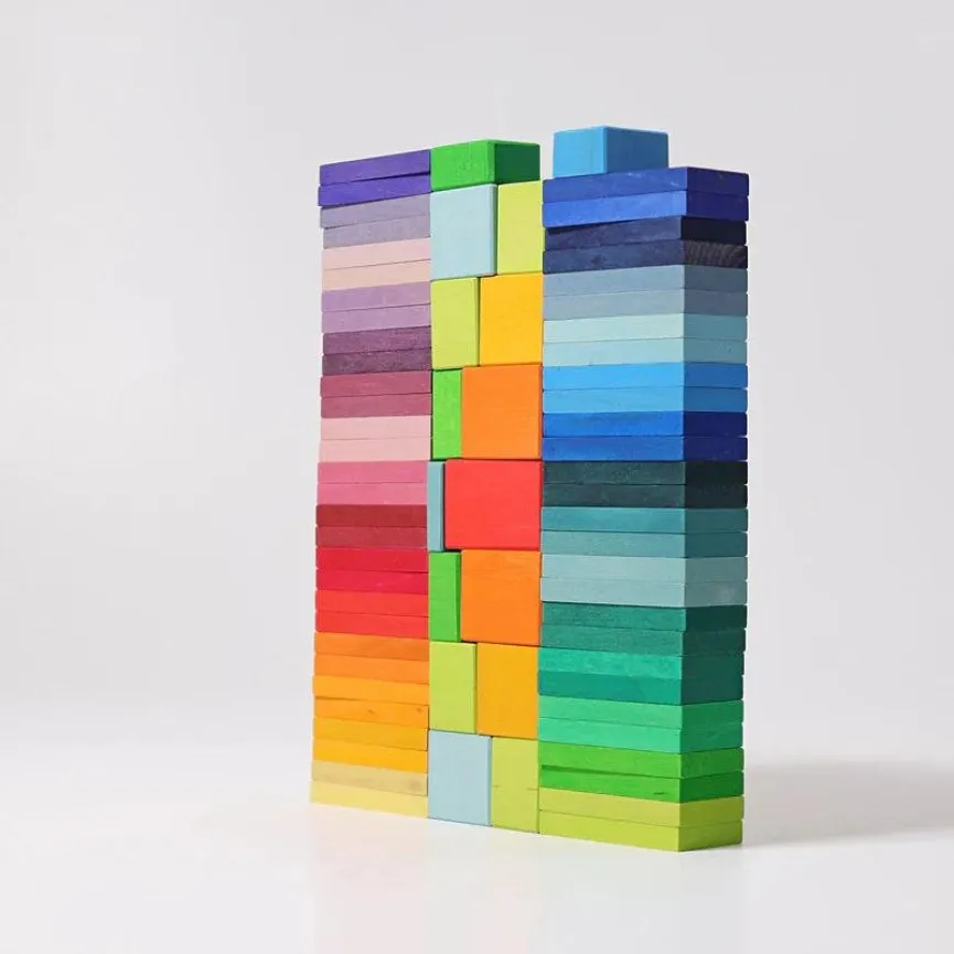 Grimms lesene kocke Color Charts Rally v mavričnih barvah