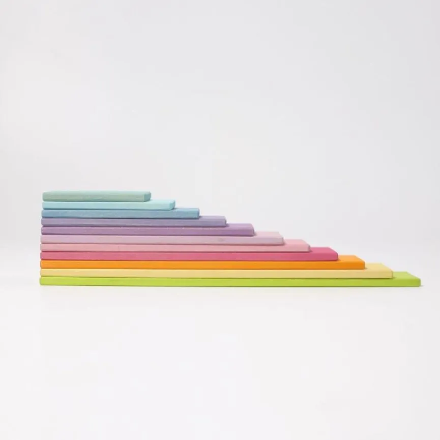 GRIMM'S Rainbow Boards Pastel lesene deščice v pastelnih barvah