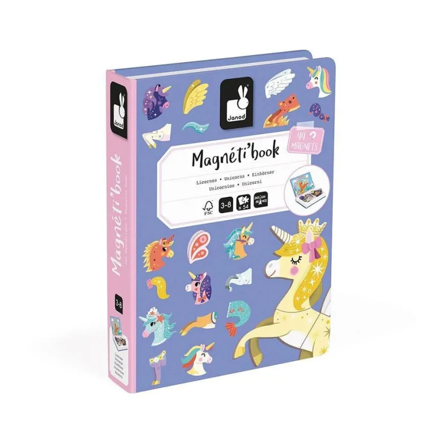 JANOD Magneti za otroke Magnetibook Samorog
