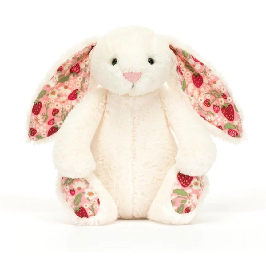 JELLYCAT Zajček Bunny Blossom Cream Berry S