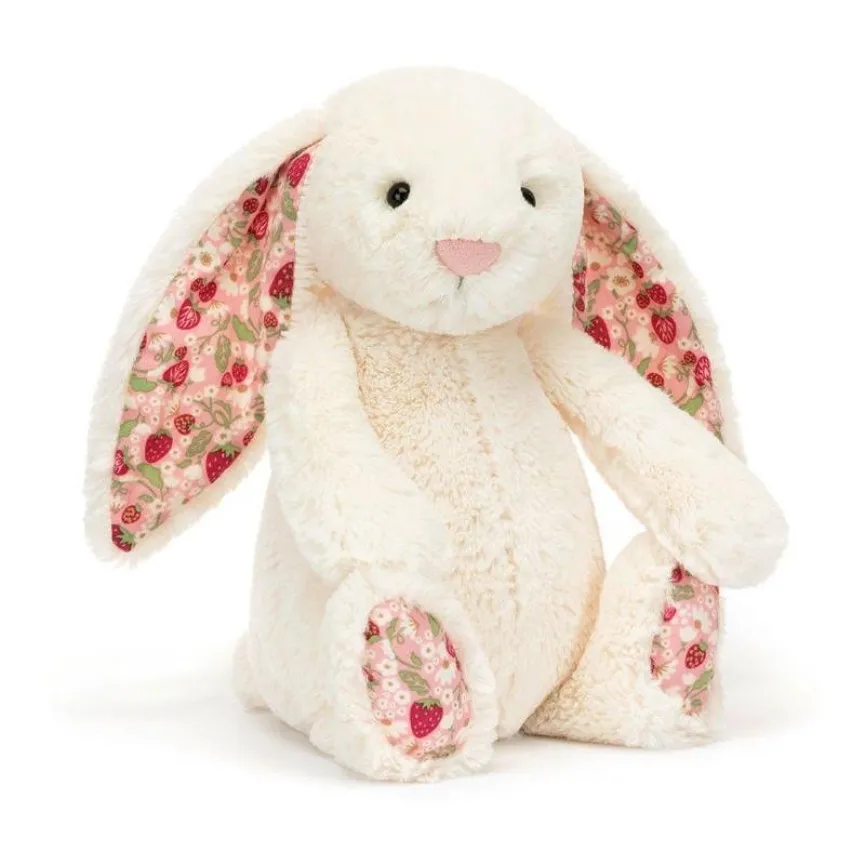 JELLYCAT Zajček Bunny Blossom Cream Berry M