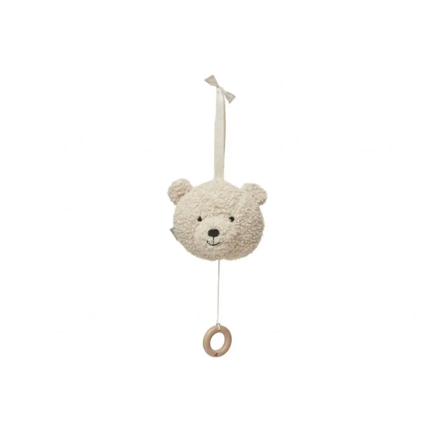 JOLLEIN Glasbena igrača Teddy Bear Naturel