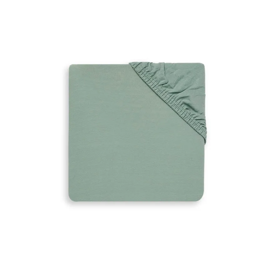 JOLLEIN Napenjalna rjuha Jersey 60x120 cm Ash Green