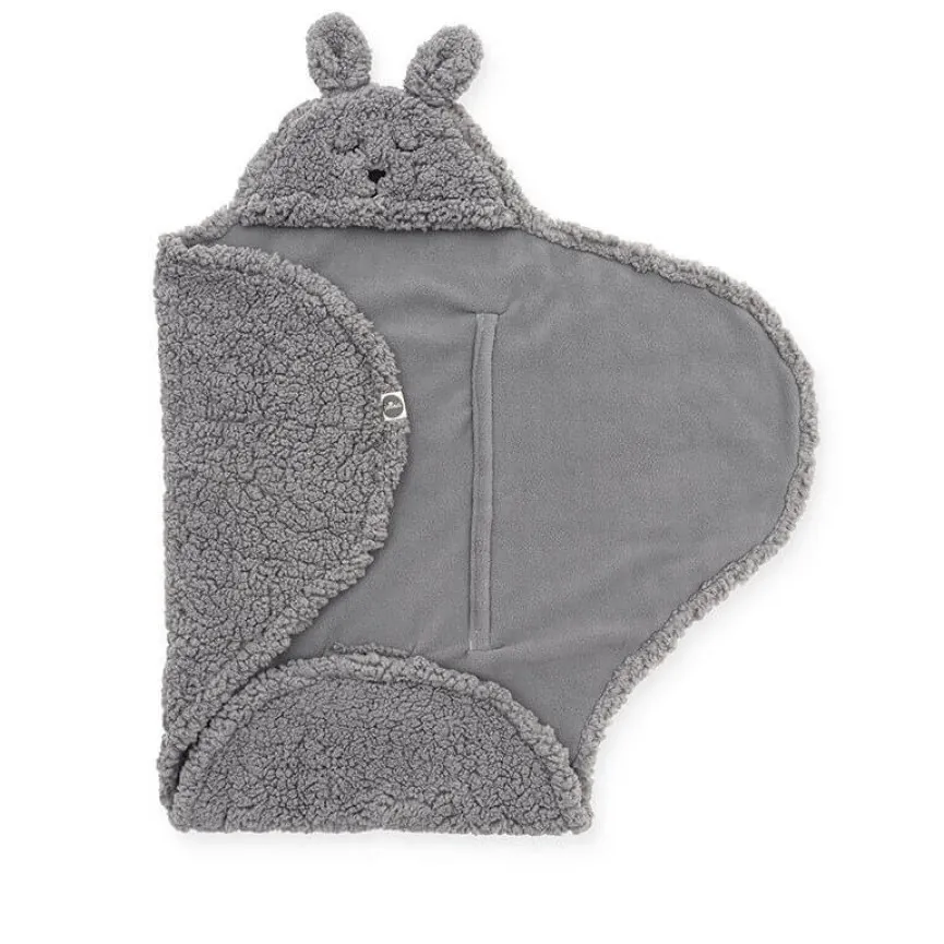 JOLLEIN Odeja za dojenčka Bunny, storm grey