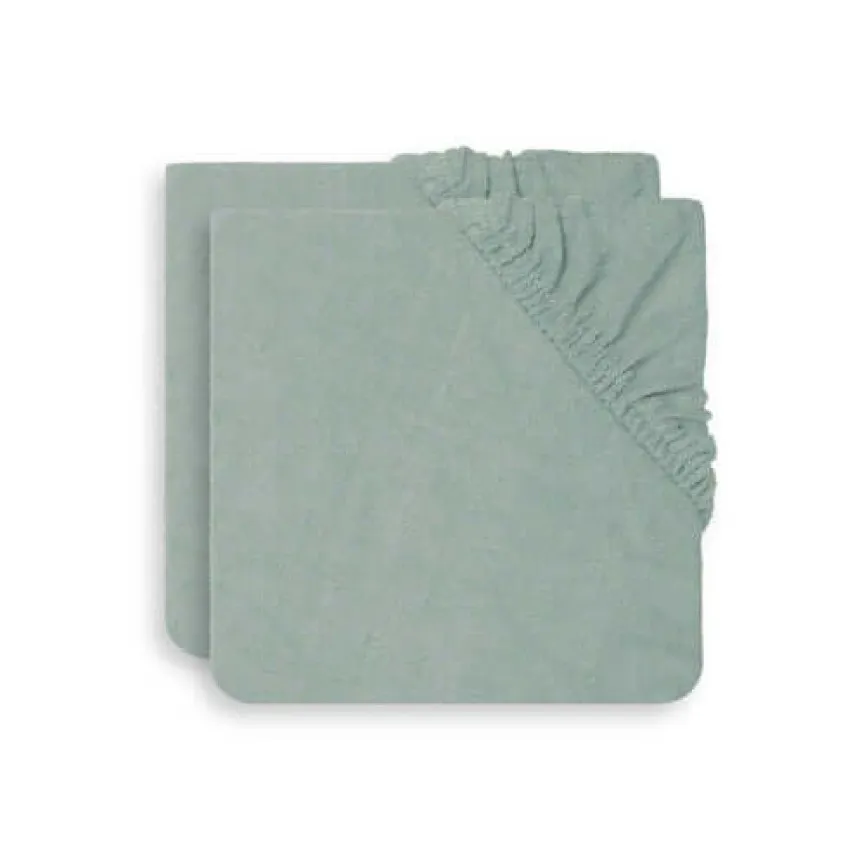 JOLLEIN Prevleka za previjalno podlogo Terry 50x70 cm Ash Green 2kos