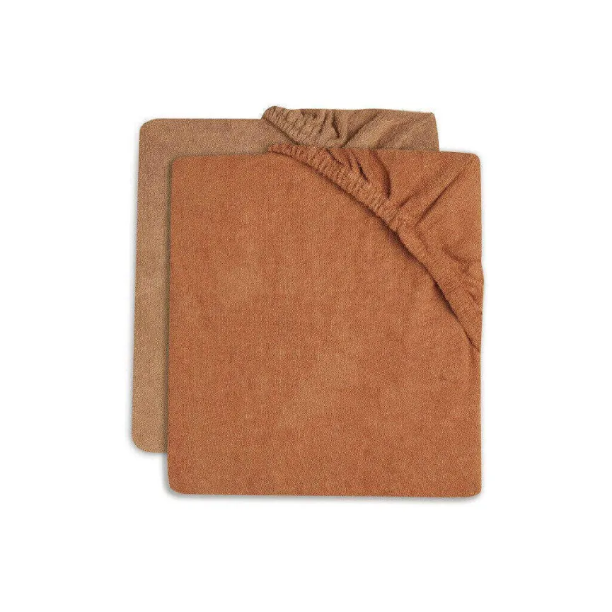 JOLLEIN Prevleka za previjalno podlogo Terry 50x70 cm Caramel/Biscuit (2 kos)