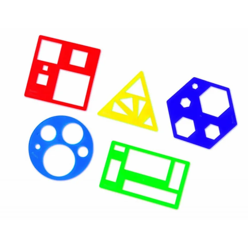 LEARNING RESOURCES Šablona Geometrijski liki set 5