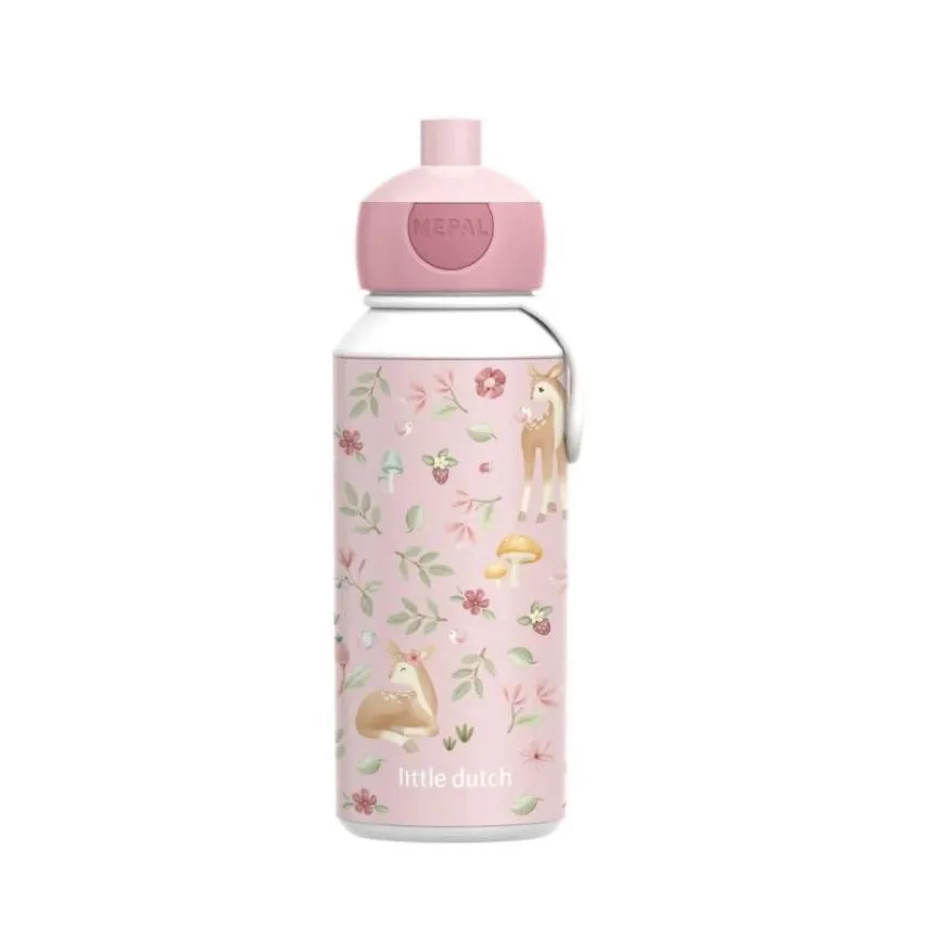Little Dutch Flaška za vodo za otroke pop-up Fairy Garden 400 ml 