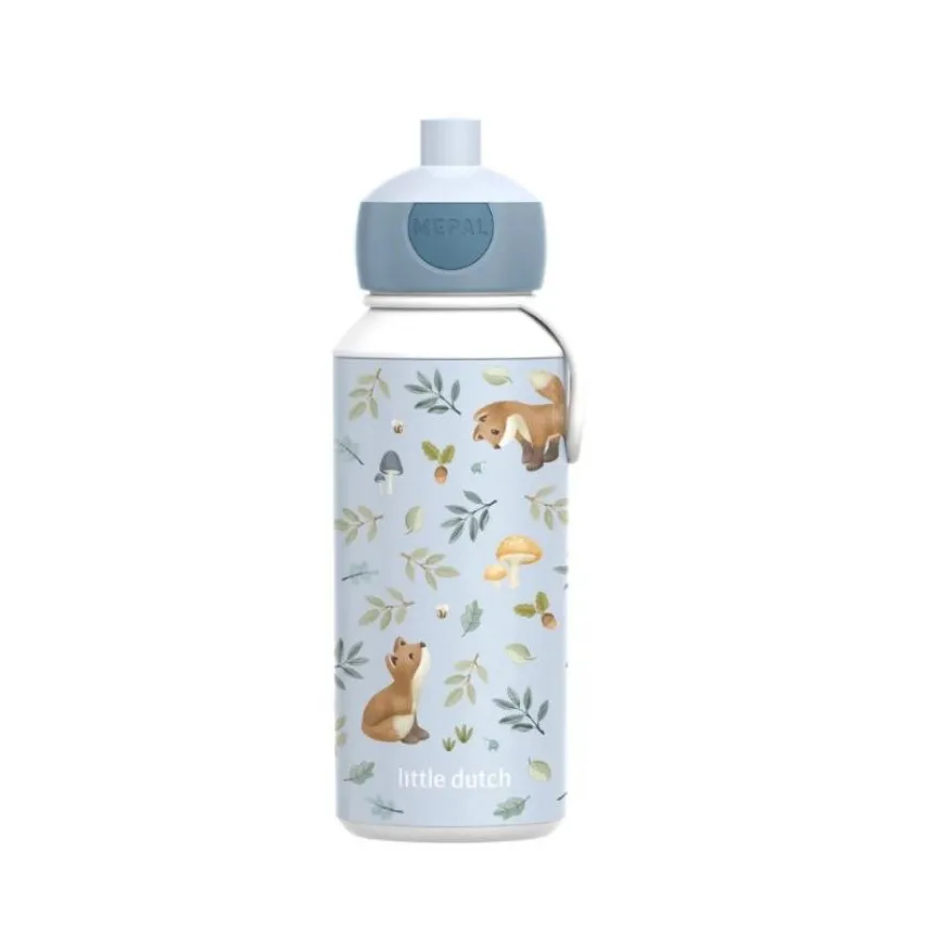 Little Dutch Flaška za vodo za otroke pop-up Forest Friends 400 ml