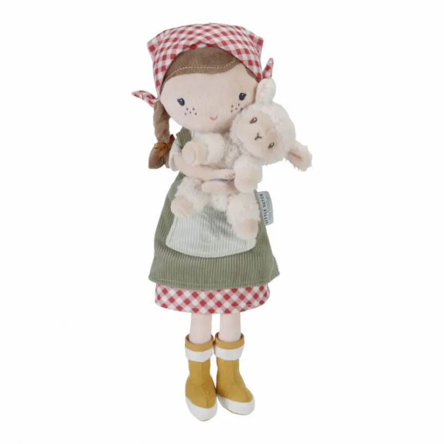 LITTLE DUTCH Punčka iz blaga Farmer Rosa 35 cm