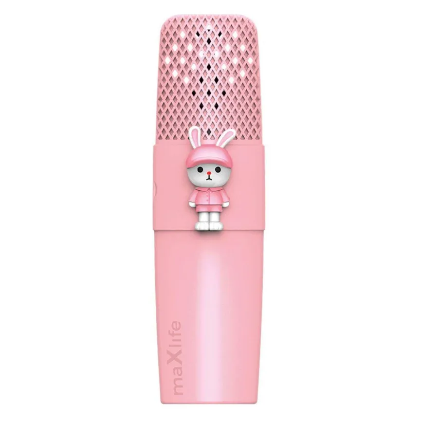 MAXLIFE Mikrofon z Bluetooth zvočnikom MXBM-500 Pink