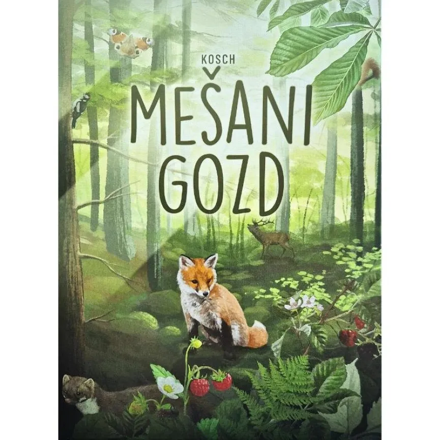 Mešani gozd Forest Shuffle igra s kartami