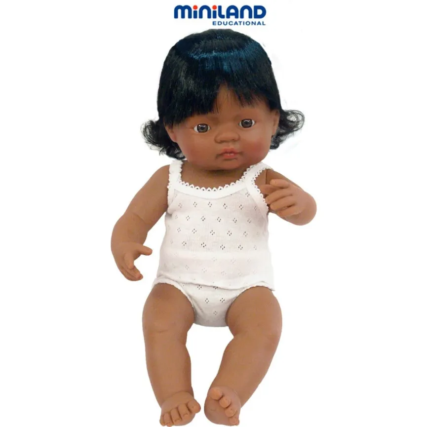MINILAND Dojenček - Latino deklica (38 cm)