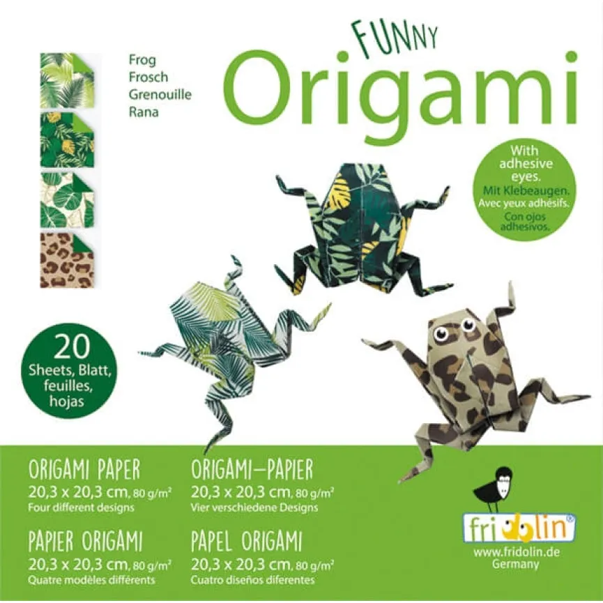 FRIDOLIN Origami Žaba