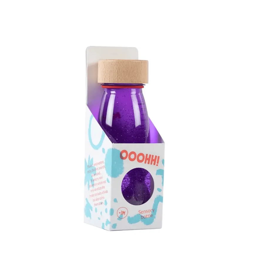 PETIT BOUM Senzorična steklenička Purpl