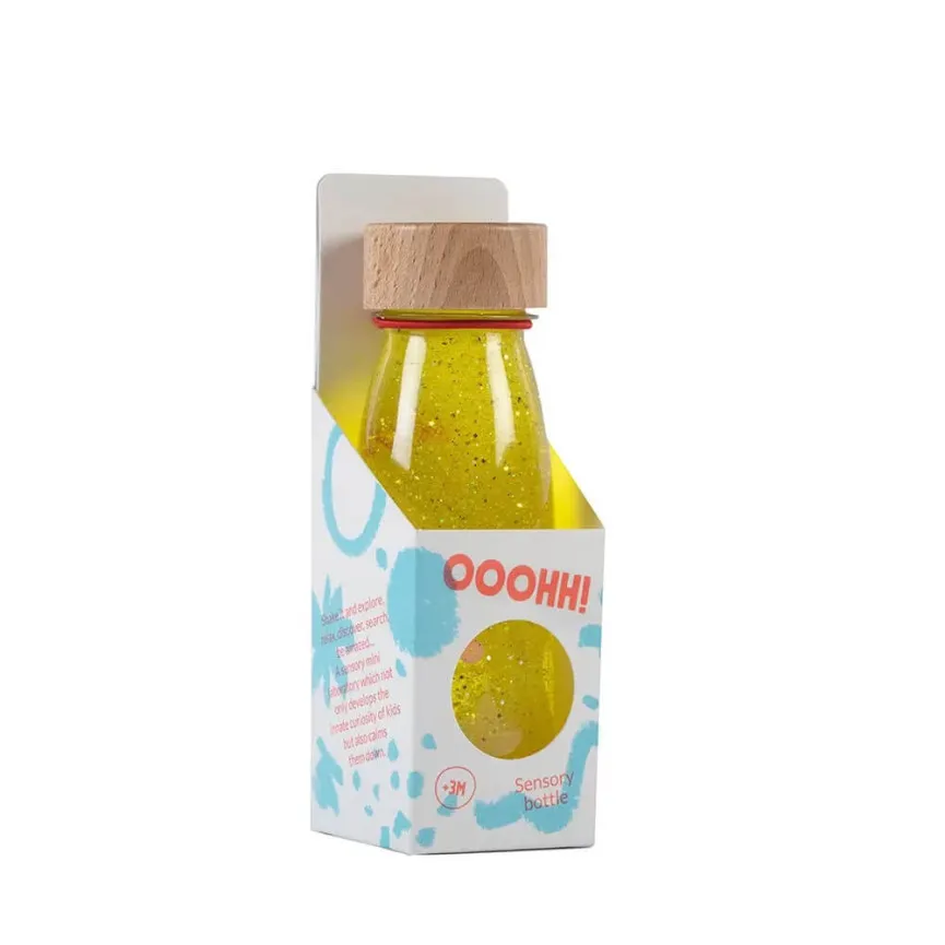 PETIT BOUM Senzorična steklenička Yellow