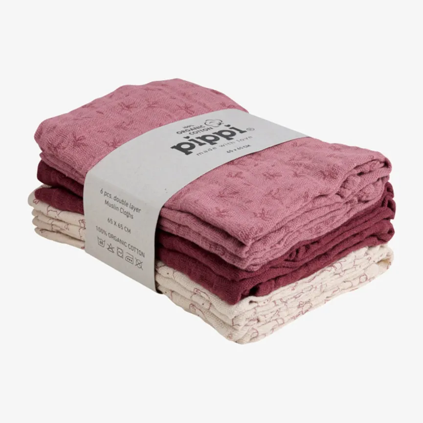 PIPPI Tetra plenice Old Rose - 6 kos 