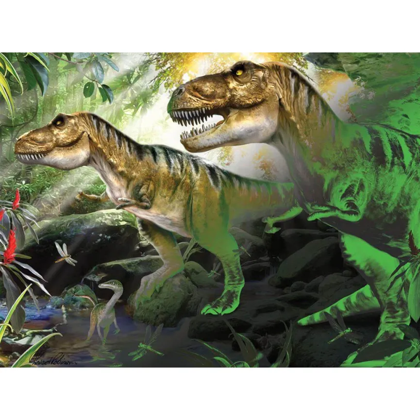 PRIME 3D Puzzle Glow Dino 