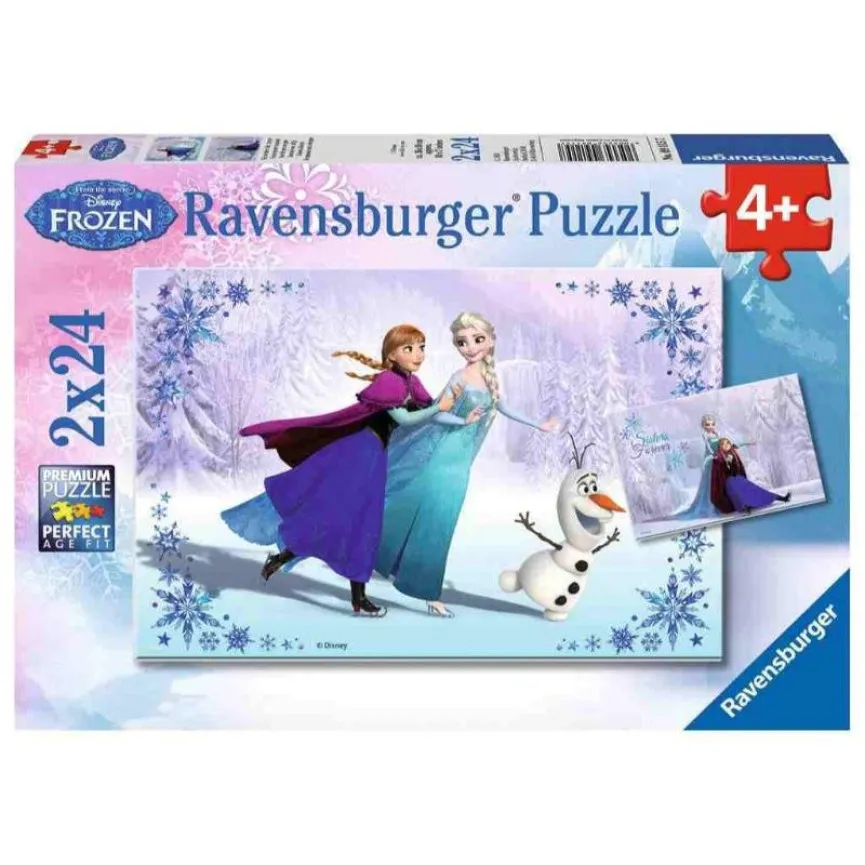 RAVENSBURGER Puzzle Frozen 2x24d Ice