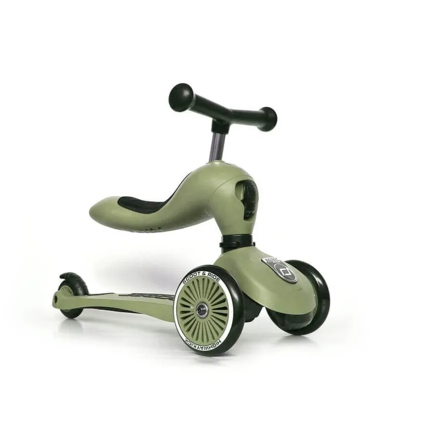 SCOOT&RIDE Poganjalec in skiro Highwaykick 1 Olive