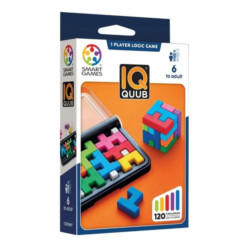 SmartGames IQ Quub miselna igra s 120 izzivi
