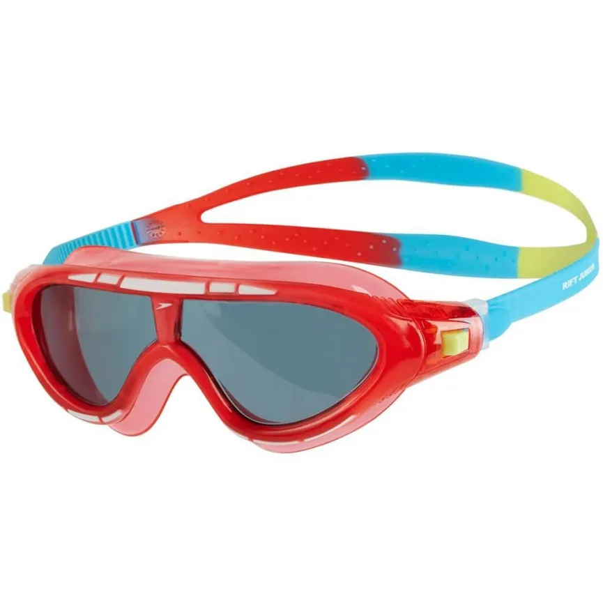 SPEEDO Otroška plavalna očala Rift 6-14l Red/Smoke