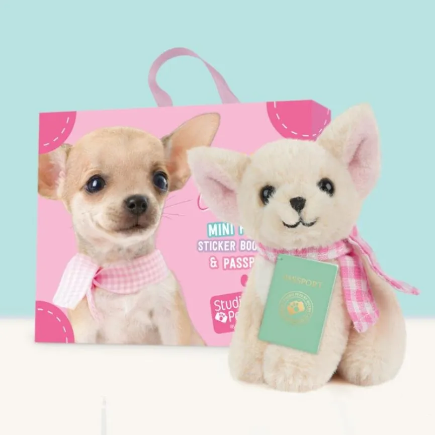 Plišaste igrače - STUDIO PETS Plišasti kuža Čivava Pinkie