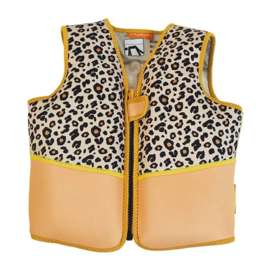 SWIM ESSENTIALS Plavalni jopič za otroke Beige Panther 2-3 leta