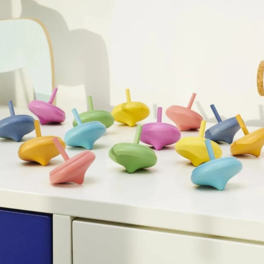 TICKIT Vrtavka Spinning Top Wood 