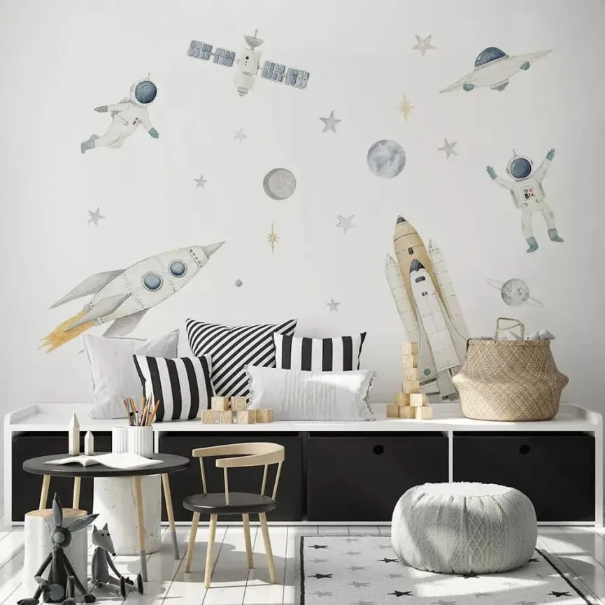 YOKODESIGN Stenske nalepke Vesolje
