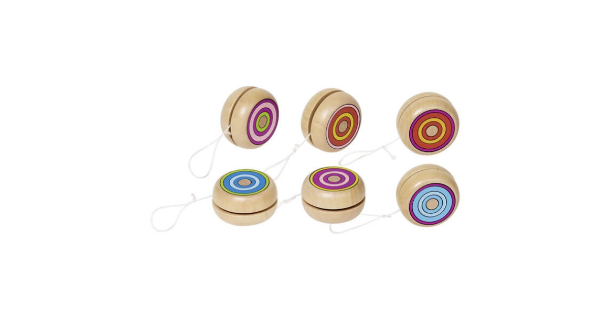 Yo-yo En Bois Goki – Rouge – équilibré – Jouet Traditionnel Dès 4 Ans