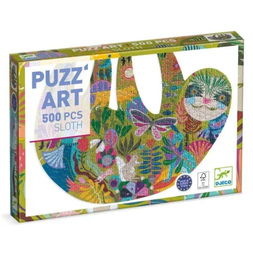 Djeco sestavljanka 500 kosov Puzz'Art Sloth lenivec