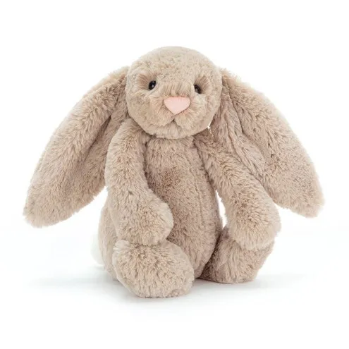 Jellycat Bashful Beige Bunny – bež plišasti zajček z dolgimi ušesi