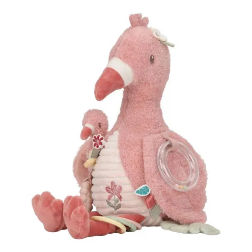 Senzorična igrača za dojenčke Little Dutch Flamingo z grizalom