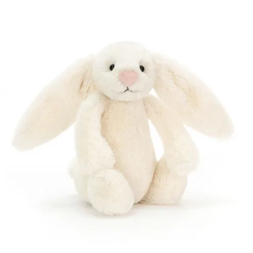 Jellycat Slovenija – kremni plišanec Bashful Bunny Little 18 cm