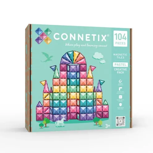 Connetix Pastel magnetne ploščice dva visoka stolpa