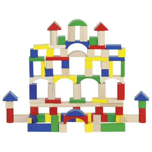 GOKI Lesene kocke v vedru Building Blocks