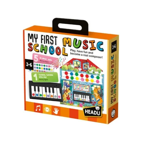 Headu My First Music School komplet z melodijami in barvnimi notami