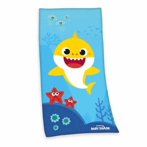 HERDING Otroška brisača za na plažo 75x150 cm Baby Shark