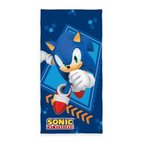 Ježek Sonic otroška brisača 75x150 cm