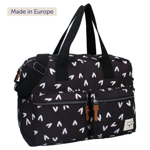 KIDZROOM Previjalna torba Kind At Heart Black